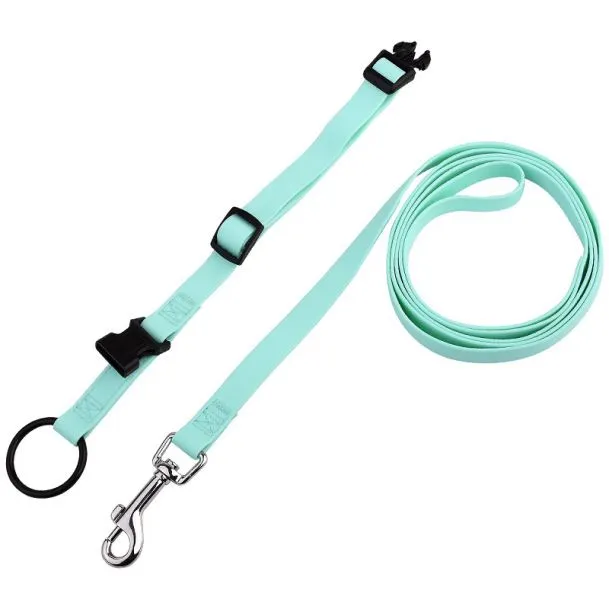 Водоустойчивый индивидуальный цветной ошейник и поводок лямки с покрытием из ПВХ